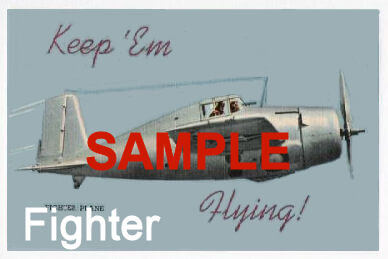 (image for) 1942 Keep Em Flying "WW2 Fighter" Sticker
